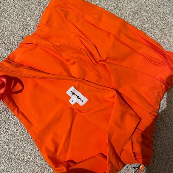 NWOT Revolve one shoulder orange tank - Picture 3 of 3